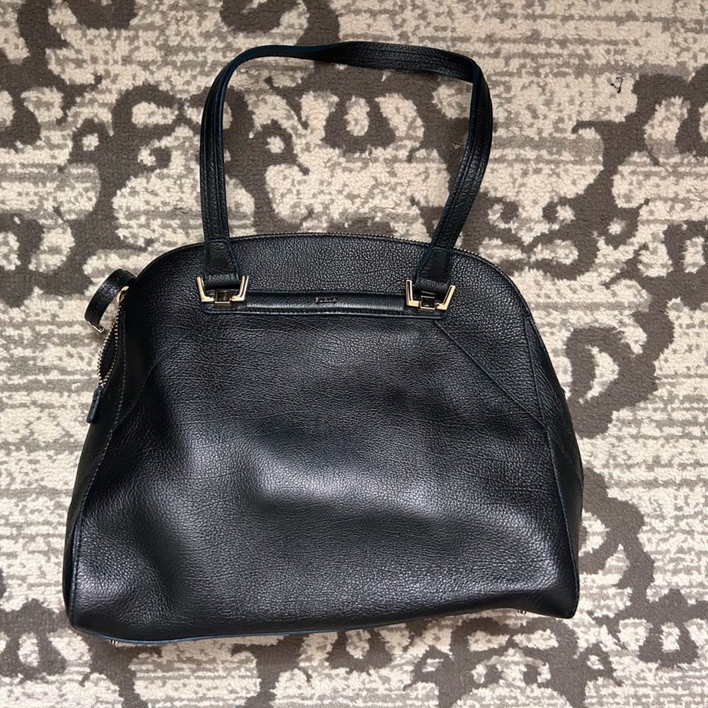 Furla Corona Medium Leather Dome Satchel